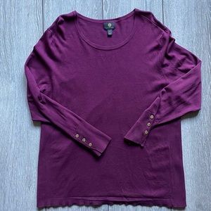 Really pretty size XXL Plum thin sweater from JM Collection